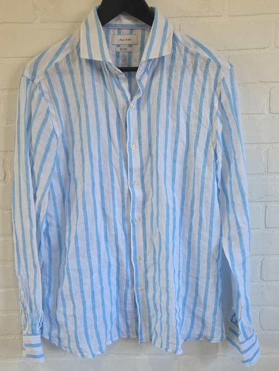 Porter & Ash Other - Porter & Ash Striped 100%  Linen Shirt